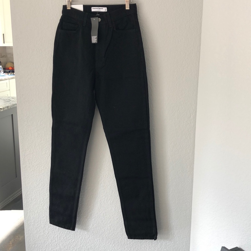 American Apparel Black denim jeans